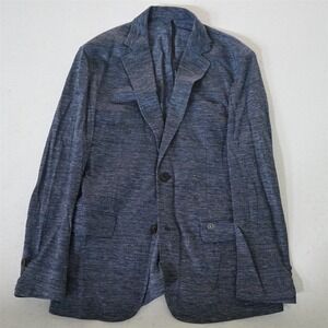 Bogner 48R‎ Blue Linen Soft Shoulder Mens Blazer Suit Jacket Sport Coat